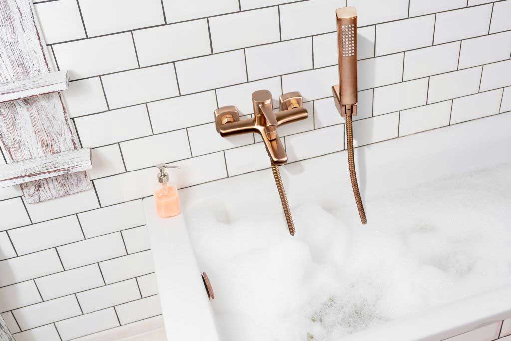Invena GLAMOUR Copper Line Bathroom Taps