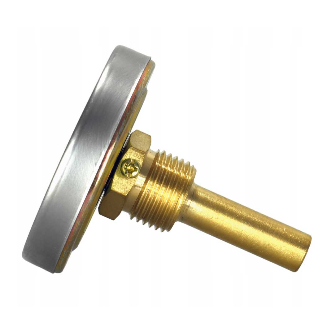 1/2 Inch Industrial Temperature Gauge 120C Metal Back Entry -