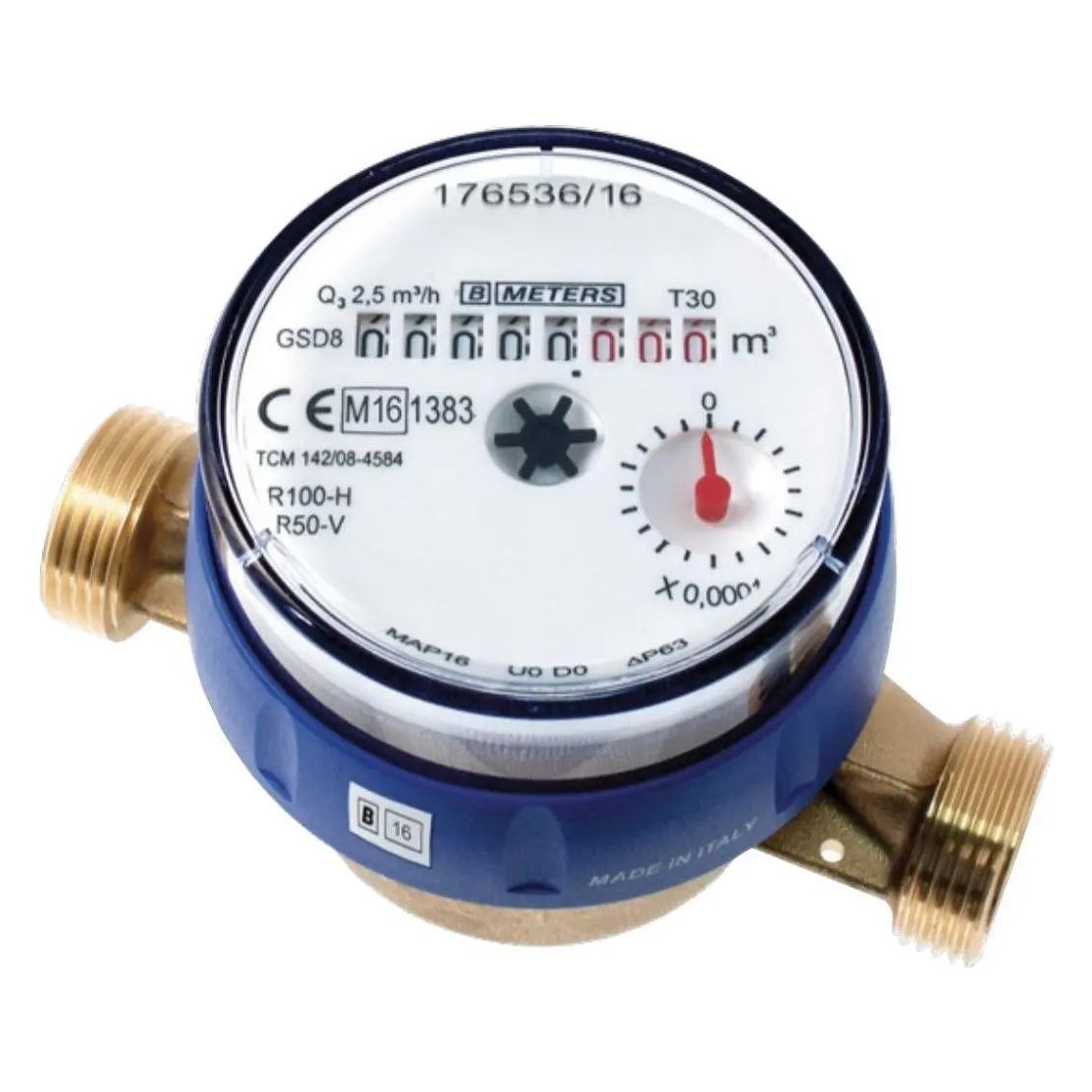 1/2 3/4 DN15 DN20 Cold Water Meter Single Jet Flow Counter Water Meters