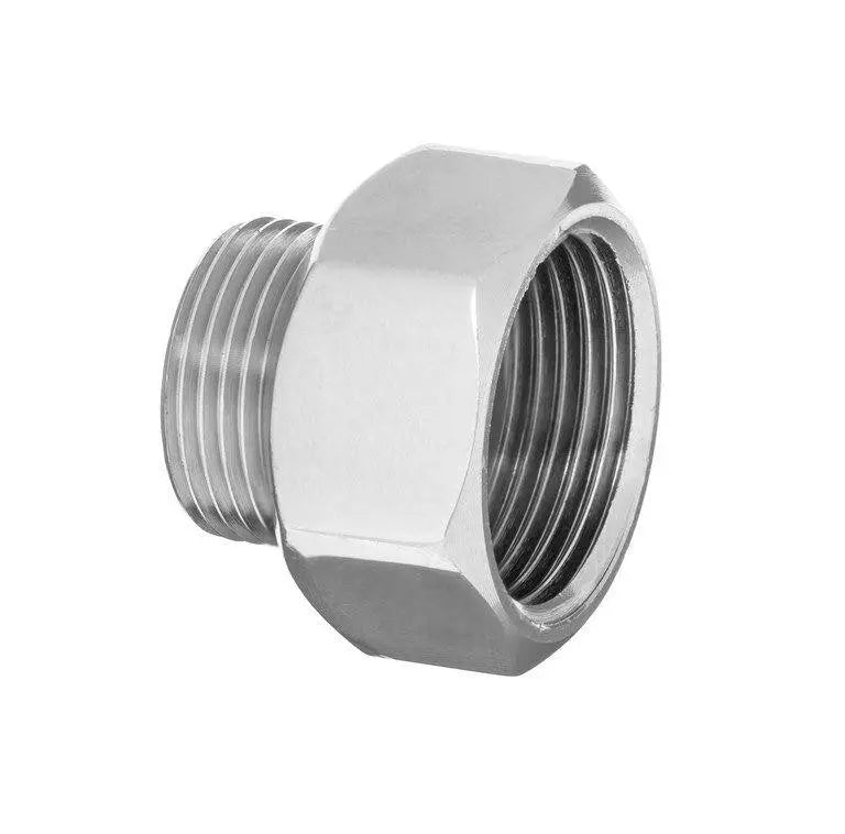 Pipe Thread Reducer Hex Chrome Female Male 3 8 1 2 3 4 Inch