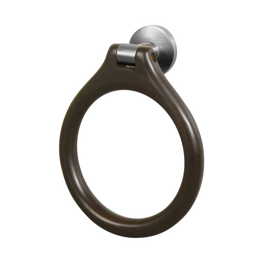 Towel Ring Dressing-Gown Hanger Solid Wood Wall Mounted