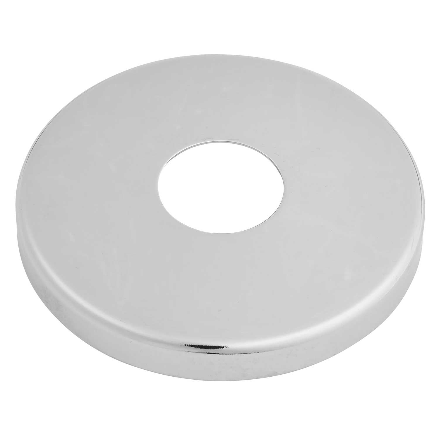 21mm Chrome Steel Valve Tap Pipe Cover Collar 8mm High Pipe Covers