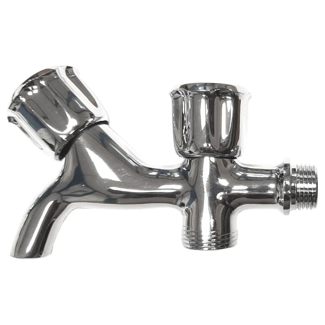 Double Garden Tap 1/2" x 3/4" Inch BSP Washing Machine Inlet Garden Taps / Valves