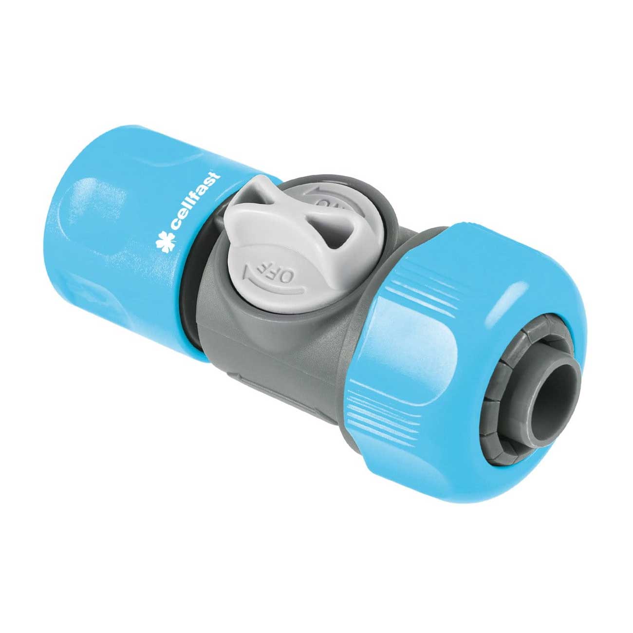 3/4 Inch Garden Hose Pipe Connector Quick With Control Shut Valve Cellfast 52-331