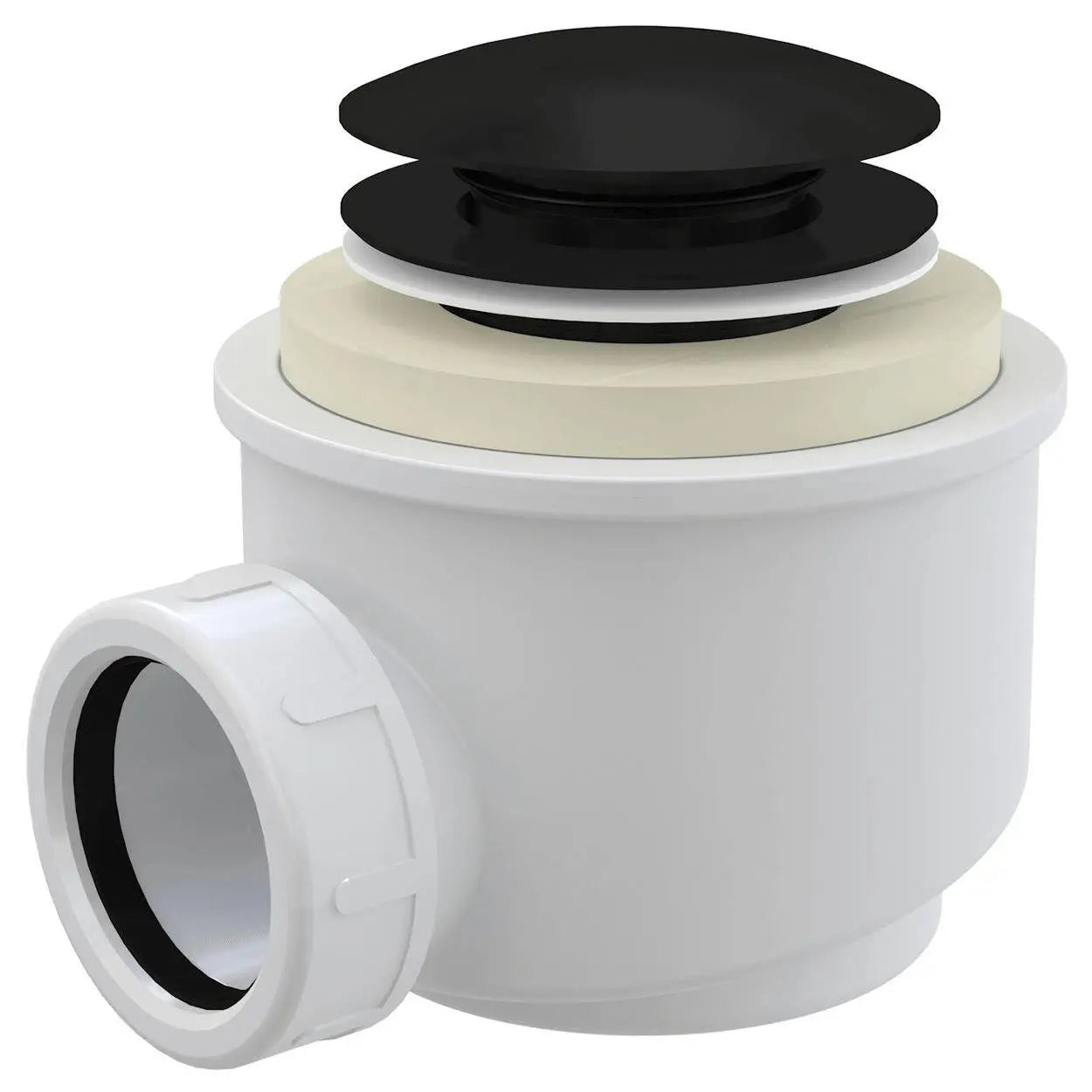Matte Black Shower Tray Drain Click Clack Waste Trap