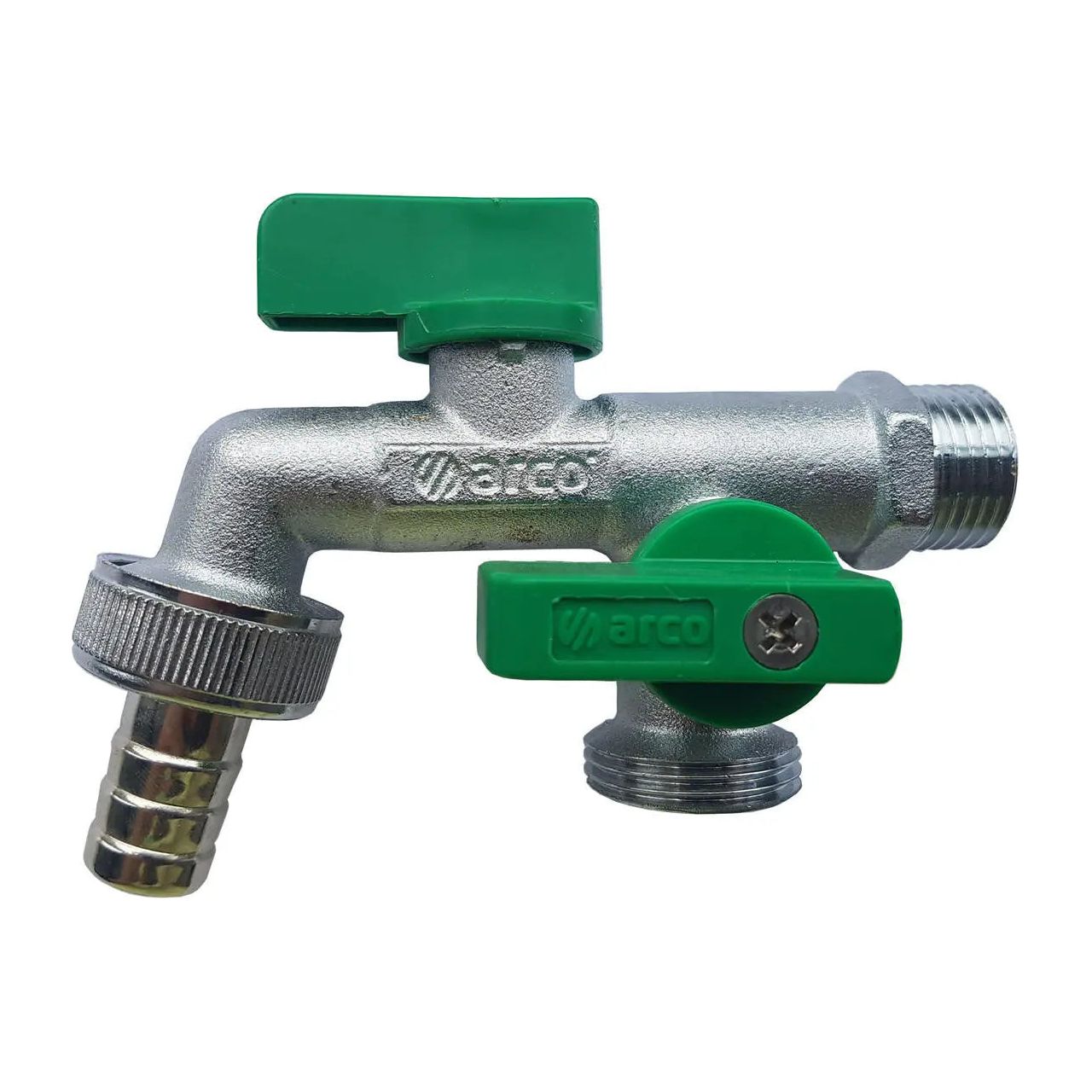 1/2 Double Duo Outlet Garden Outside Tap Outdoor Valve - Garden Taps / Valves