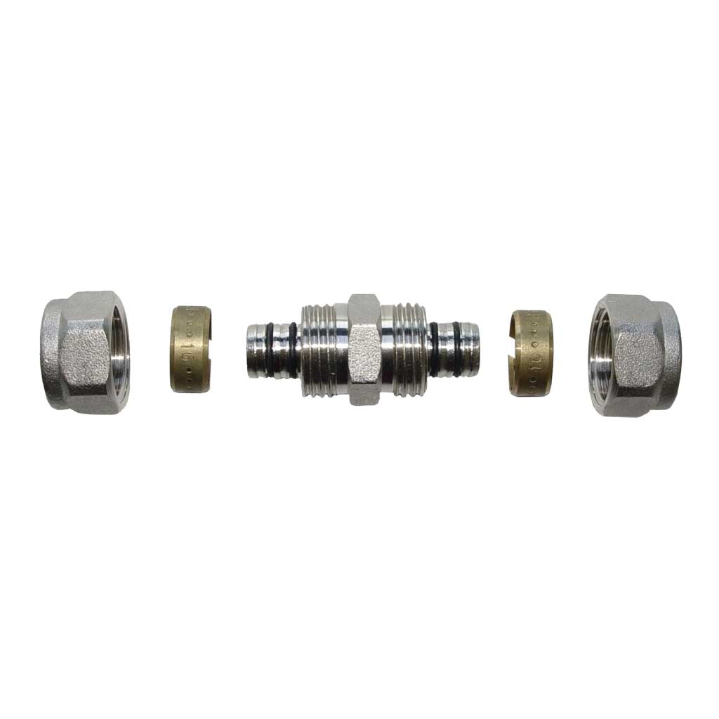 PEX Compression Fittings Coupling Connector 16mm 20mm 25mm Compression Fittings, 008a, 008b, 008c