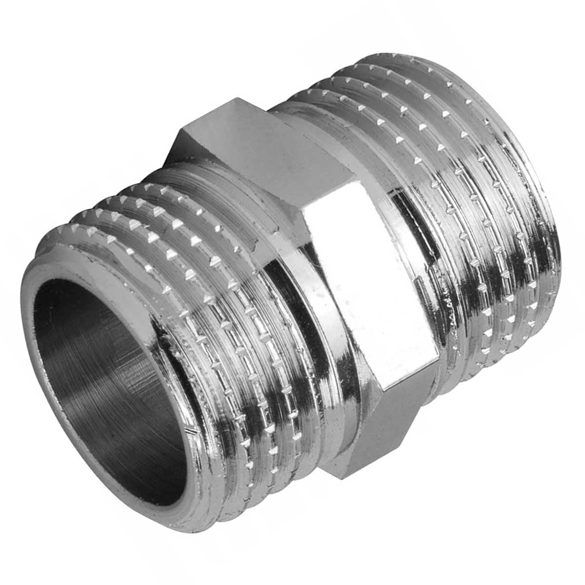 3/8 1/2 3/4 Inch Male Thread Pipe Nipple Connection Chromed Threaded Joints