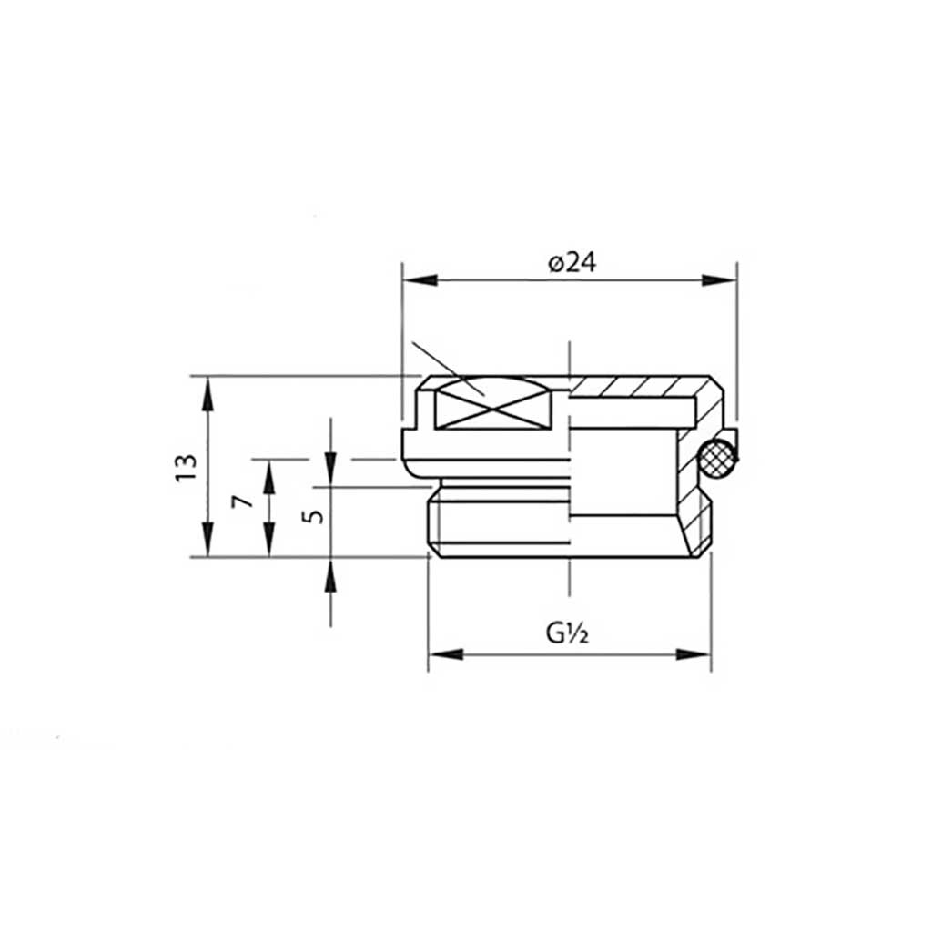 1/2 Inch Radiator Blanking Cap Bleed Ending Plug - Radiator Bleeding