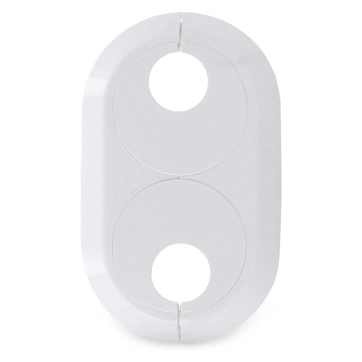 Double PVC White Radiator Plastic Water Pipe Cover Collar Pipe Covers, 032a, 032b, 032c, 032d, 032e, 032f