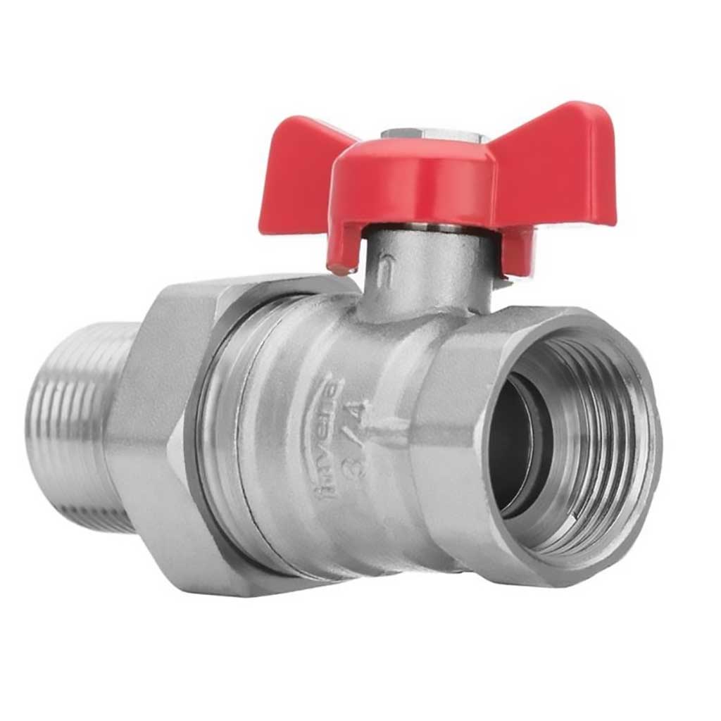 Female x Male Water Ball Valve Butterfly Handle Quarter Turn