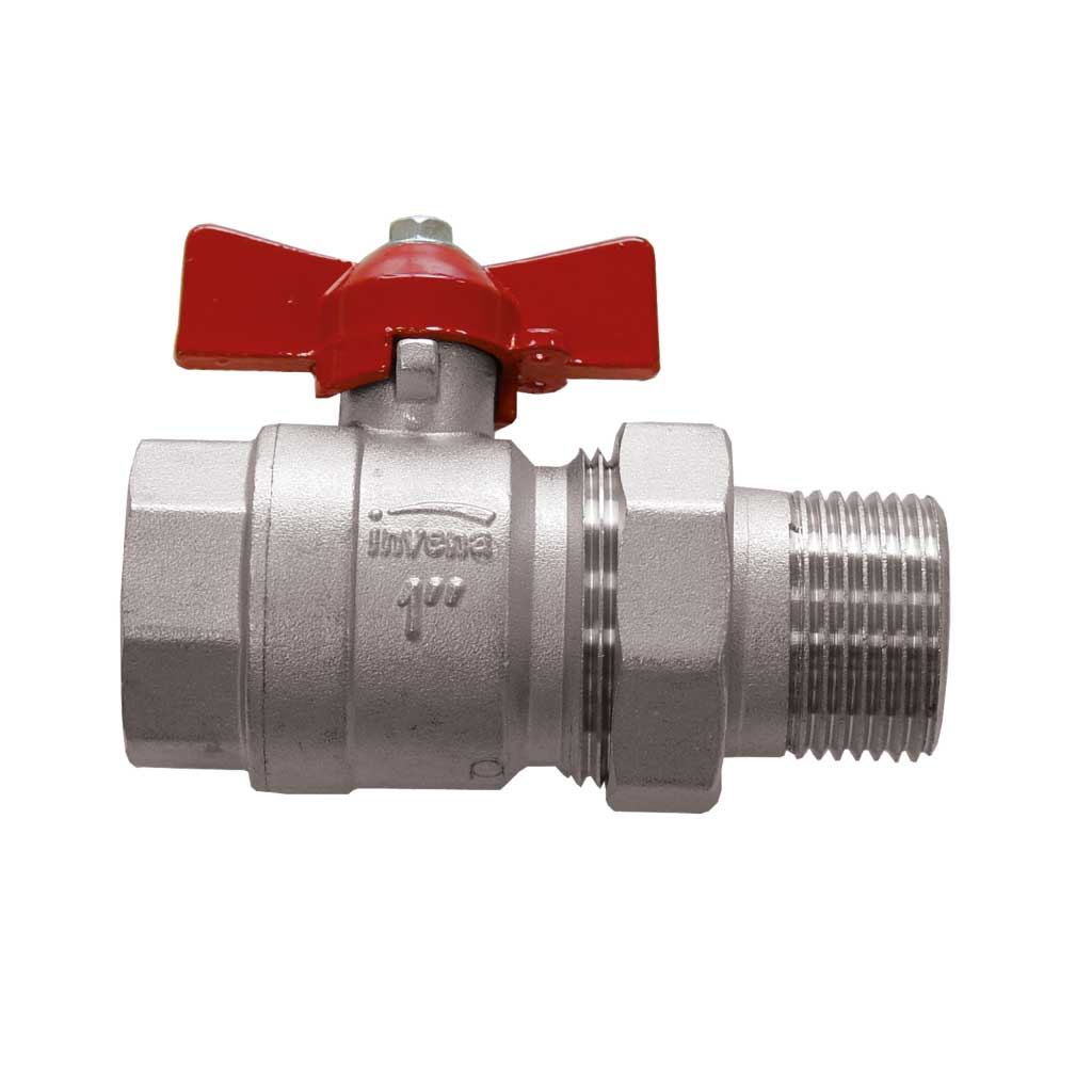 Female x Male Water Ball Valve Butterfly Handle Quarter Turn, 046, 413, 414