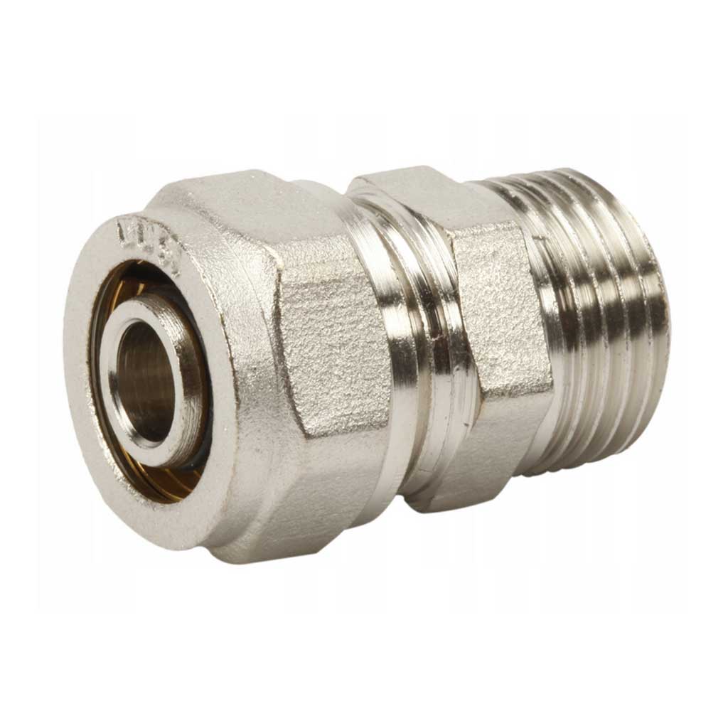 PEX Compression Fittings Union Nipple 16/20mm x 1/2 3/4 Male Compression Fittings