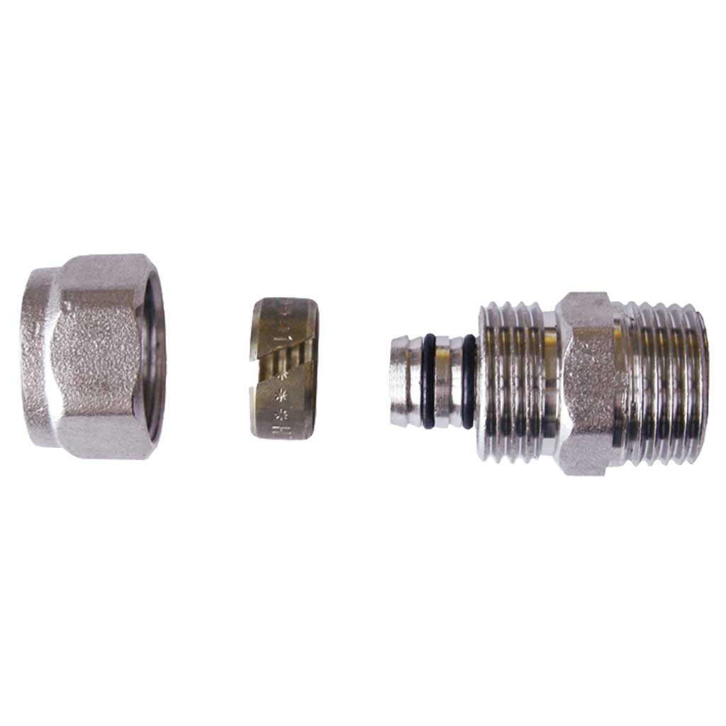 PEX Compression Fittings Union Nipple 16/20mm x 1/2 3/4 Male Compression Fittings, 051a, 051b