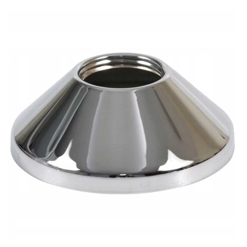 Chrome Steel Threaded Wall Shower Tap Pipe Cover 3/4 26mm