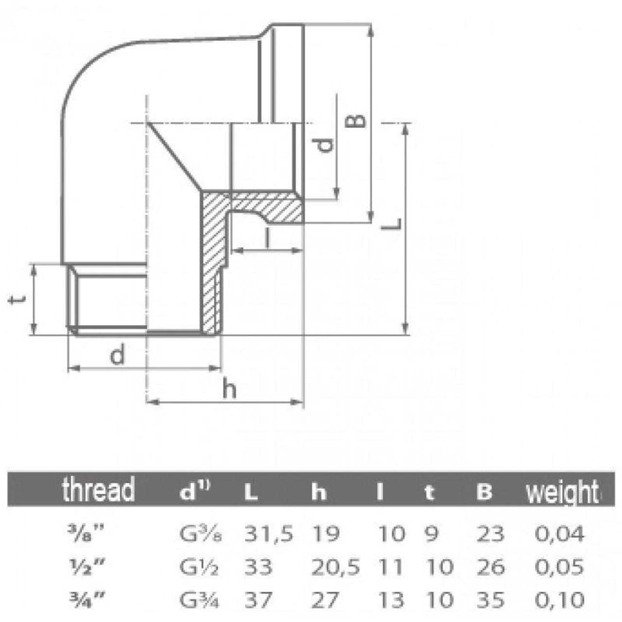 3/8 1/2 3/4 Inch Threaded Pipe Elbow Male x Female Chromed Threaded Elbows, 076, 077, 078