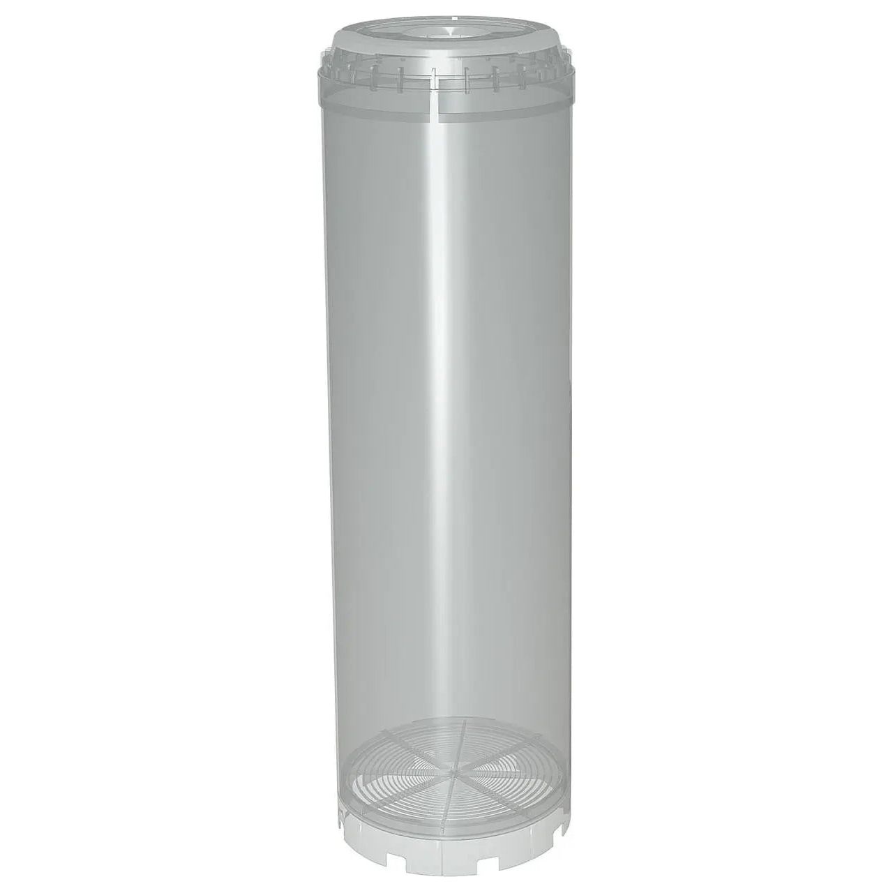 10 Inch Reusable Empty Clear Cartridge Water Filter Housing Various Media Refillable