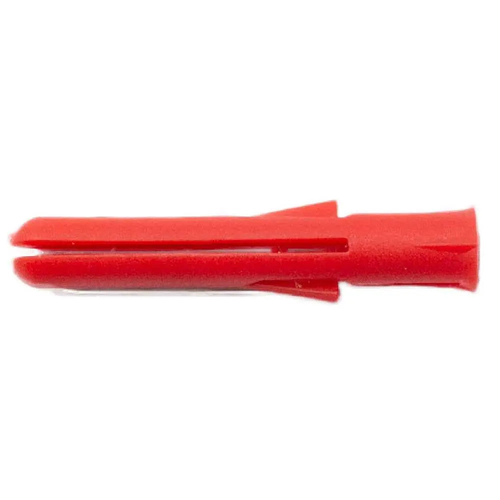 P2/100 Talon Plastic Fixing Wall Plugs Red 5.5x42mm 100 Pack - Nuts Bolts and Washers