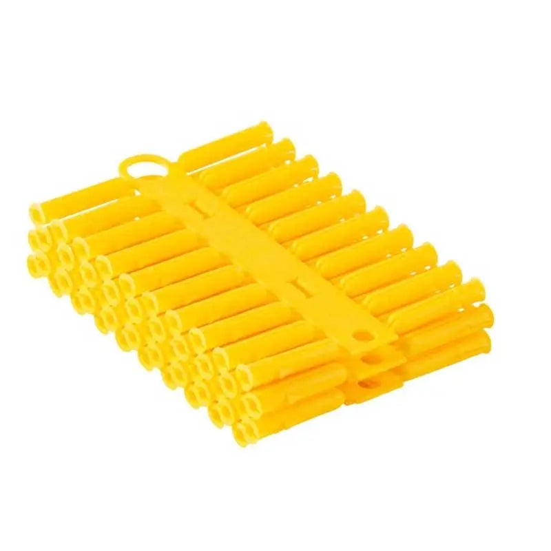 P1/100 Talon Plastic Fixing Wall Plugs Yellow 5x42mm 100 Pack - Nuts Bolts and Washers