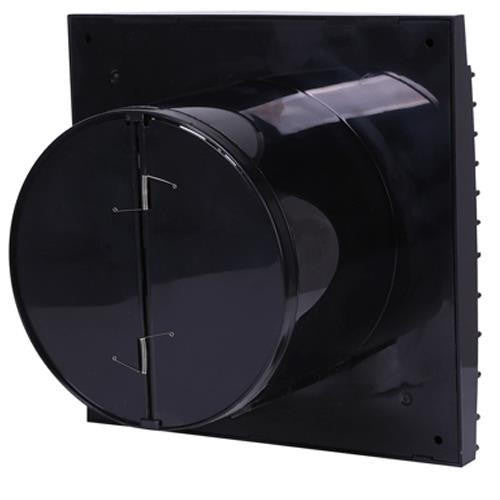  100/125mm Duct Size Obsidian Black Standard Ventilation Fan Air Flow Extractor 