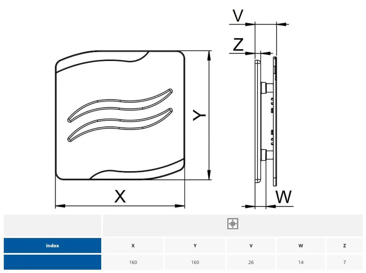 100mm Bathroom Extractor Fan S-LINE Panel Wall Ventilation Bathroom Extractor Fans, A321a, A321b, A321c, A321d, A321e, A321f, A321g, A321h, A321i, A321j, A321k, A321l
