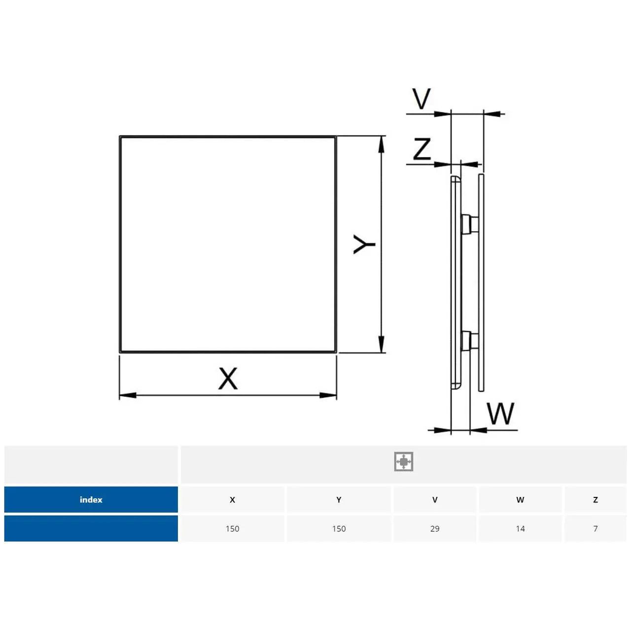 100mm Bathroom Extractor Fan VORTEX Wall Ventilation Bathroom Extractor Fans, A325a, A325b, A325c, A325d
