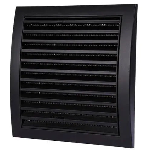 100mm Duct Wall Ventilation Grille Black Cover Insect Mesh Vent Air Covers