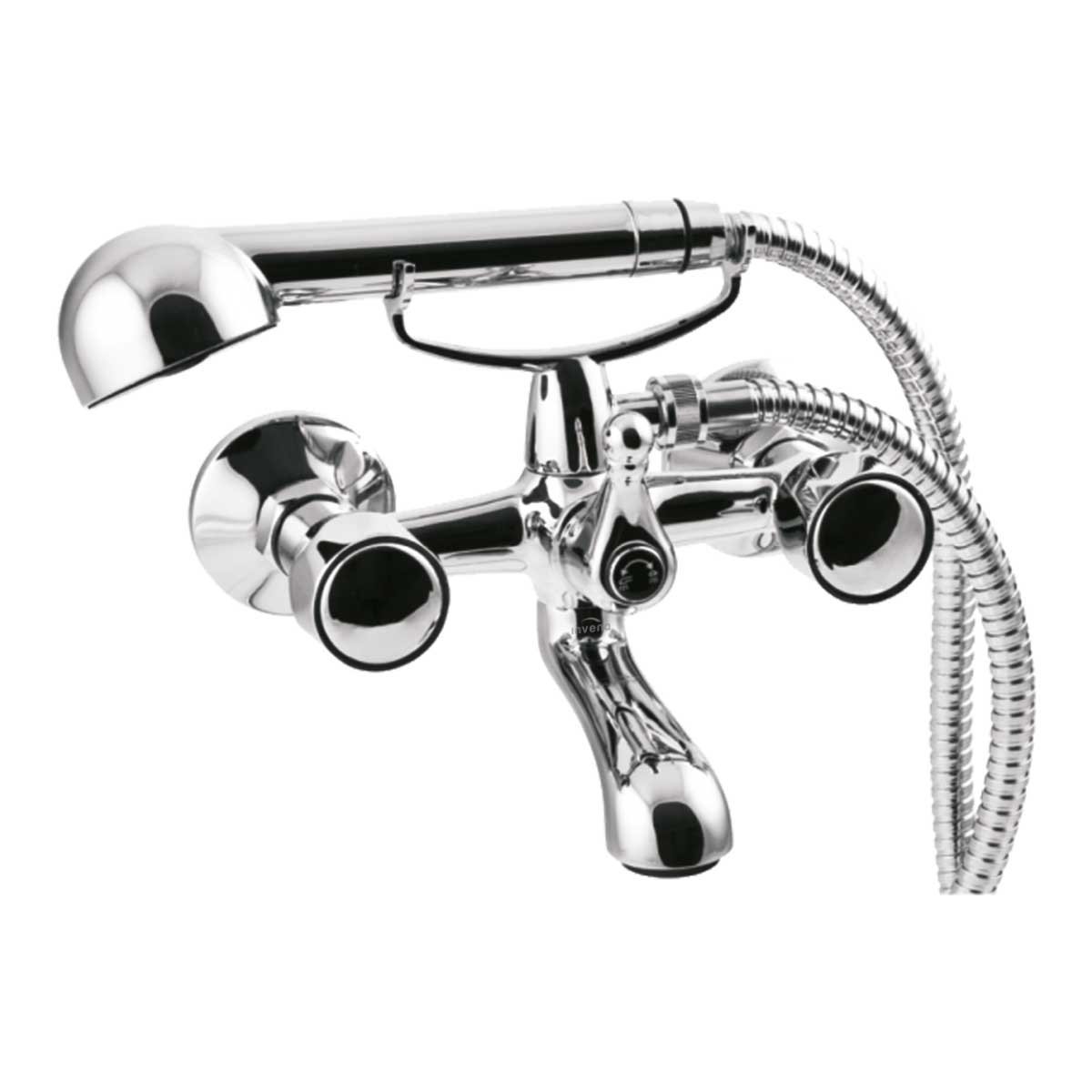 Chrome Bath Tap Filler With Shower Mixer Wall Mounted - Bath Taps