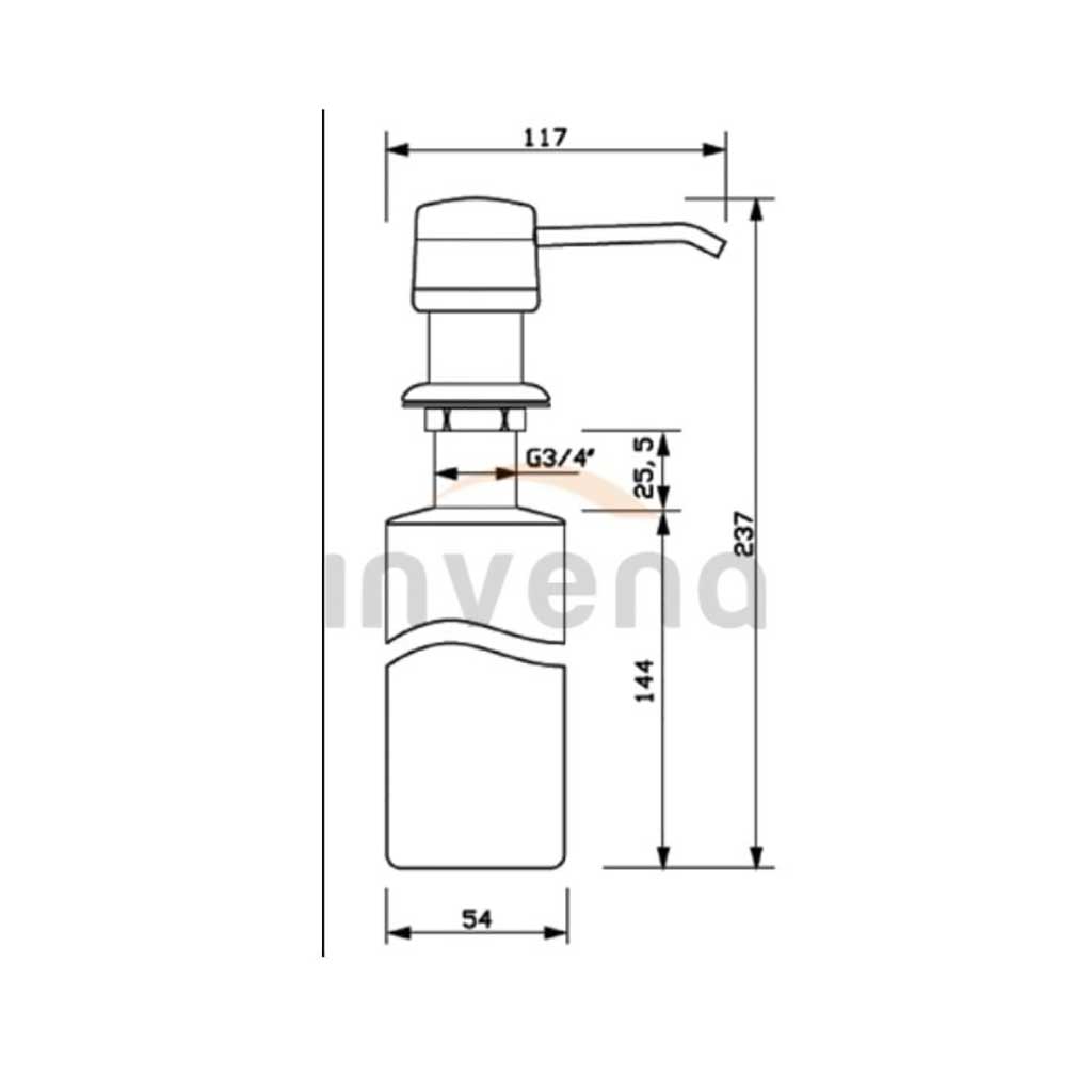 Refillable Kitchen Sink Soap Dispenser Pump Lotion - Soap Dispensers