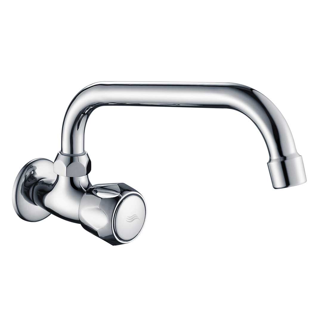 Kitchen Cold Water Tap Single Lever C Type Wall Mounted - Kitchen Taps