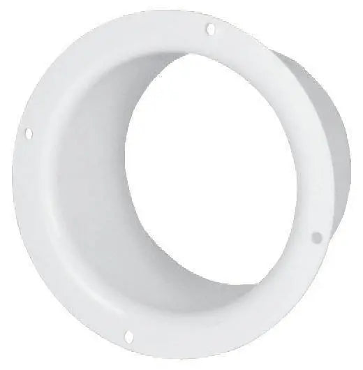 100/125/150mm White Vent Ducting Pipe Wall Plate Spigot Ducting