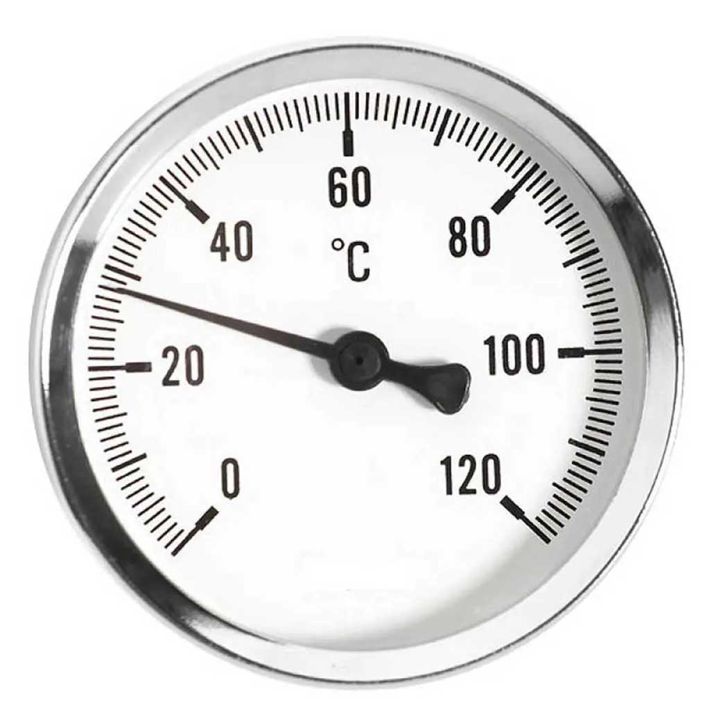 120C Thermometer Temperature Gauge 1/2 Inch Rear Entry 100mm