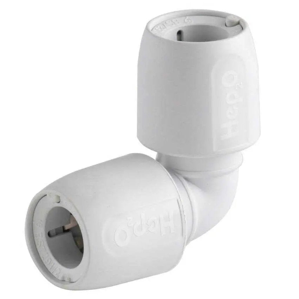 HD5/15W: Hep2O Elbow 90deg White 15mm From Hep2O Fittings Collection