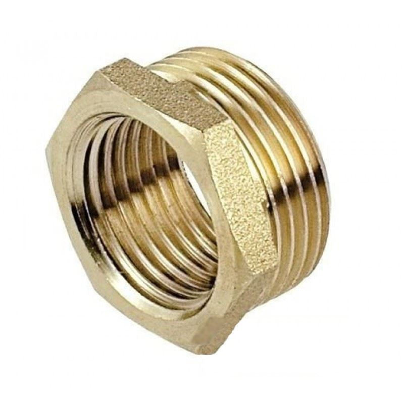 Threaded Pipe Reducer Bushing Fittings Brass 3/8 1/2 3/4 1 Inch Male x Female
