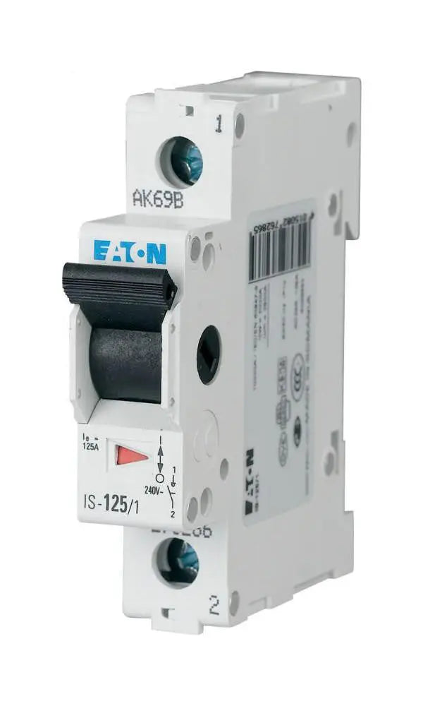 1-Pole Main Switch Distribution Box 32A 230VDC Eaton IS-32/1 - Circuit Breakers