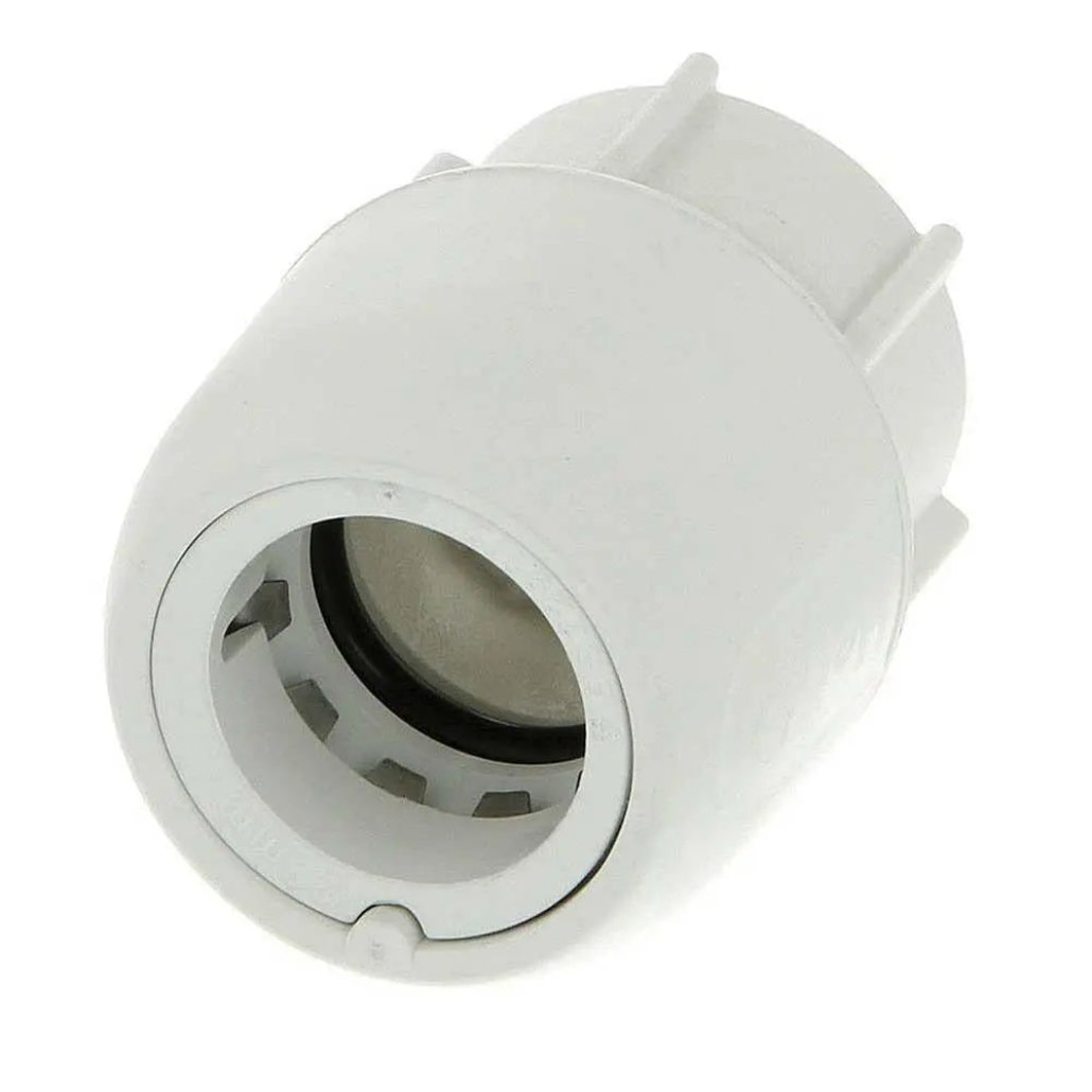 HD26A/15W Hep2O Hand Titan Tap Connector White 15x1/2 BSP - Hep2o Fittings