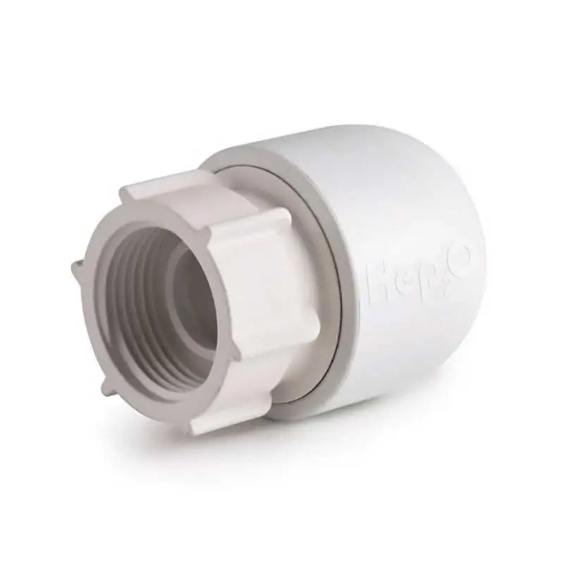 HD26A/15W Hep2O Hand Titan Tap Connector White 15x1/2 BSP - Hep2o Fittings