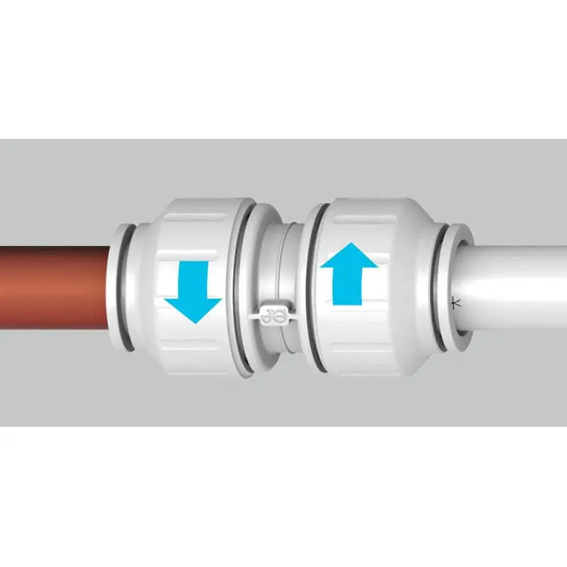 3x Male Coupler 15mm x 1/2 Inch John Guest JG Speedfit - John Guest Fittings