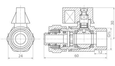 16mm x 1/2 Inch PEX Ball Valve Compression Pipe Fittings - Ball Valves