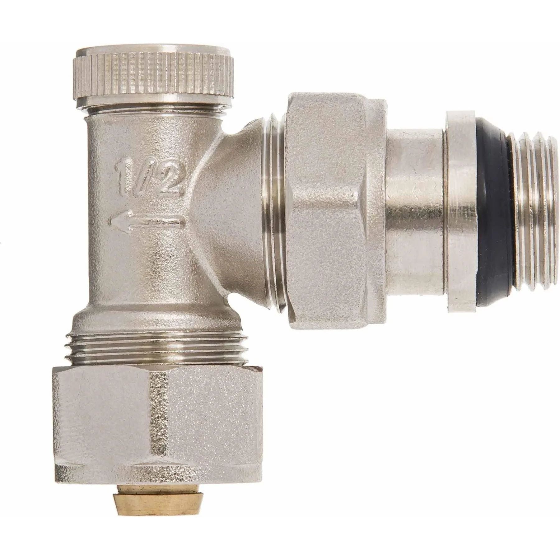 Manual Inlet Outlet Radiator Valves 1/2 Inch x 16mm PEX Radiator Valves