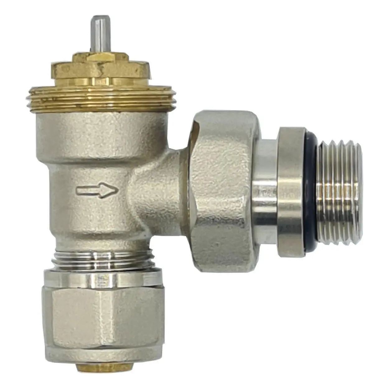 Angled 1/2 Inch x PEX 16mm Thermostatic Radiator Valve Base