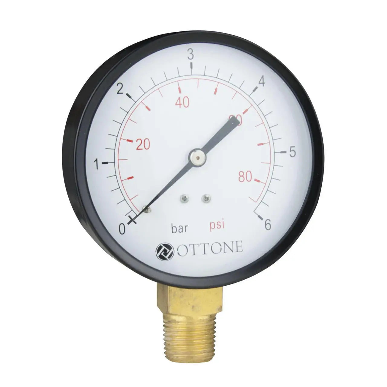 Water Pressure Gauge 100mm Dial 1/2 Manometer 2.5-10 Bar Pressure Gauges