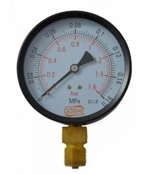 Manometer Water Pressure Gauge M20x1,5 + 1/2 Reduction 100mm Pressure Gauges