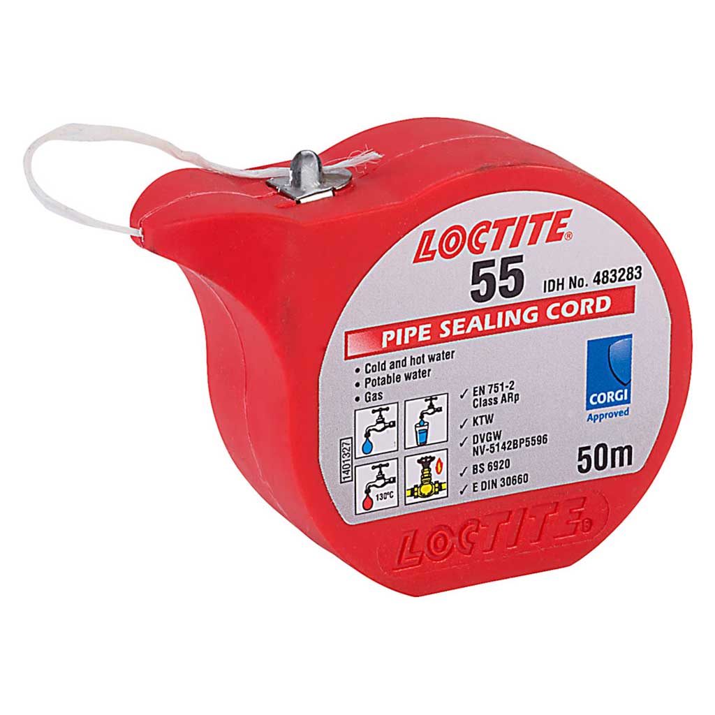 50m Henkel Loctite 55 Pipe Sealing Cord - Plumbing Sealants