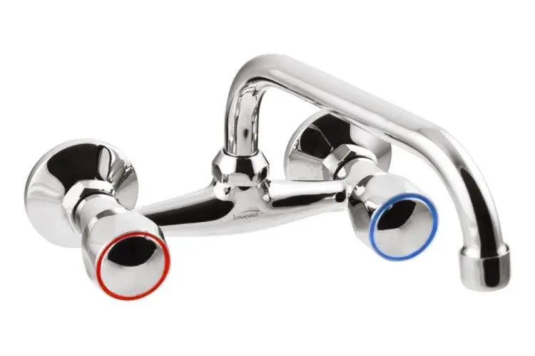 Kitchen Sink Mixer Tap 20/25cm Swivel Spout Wall Mounted Kitchen Taps