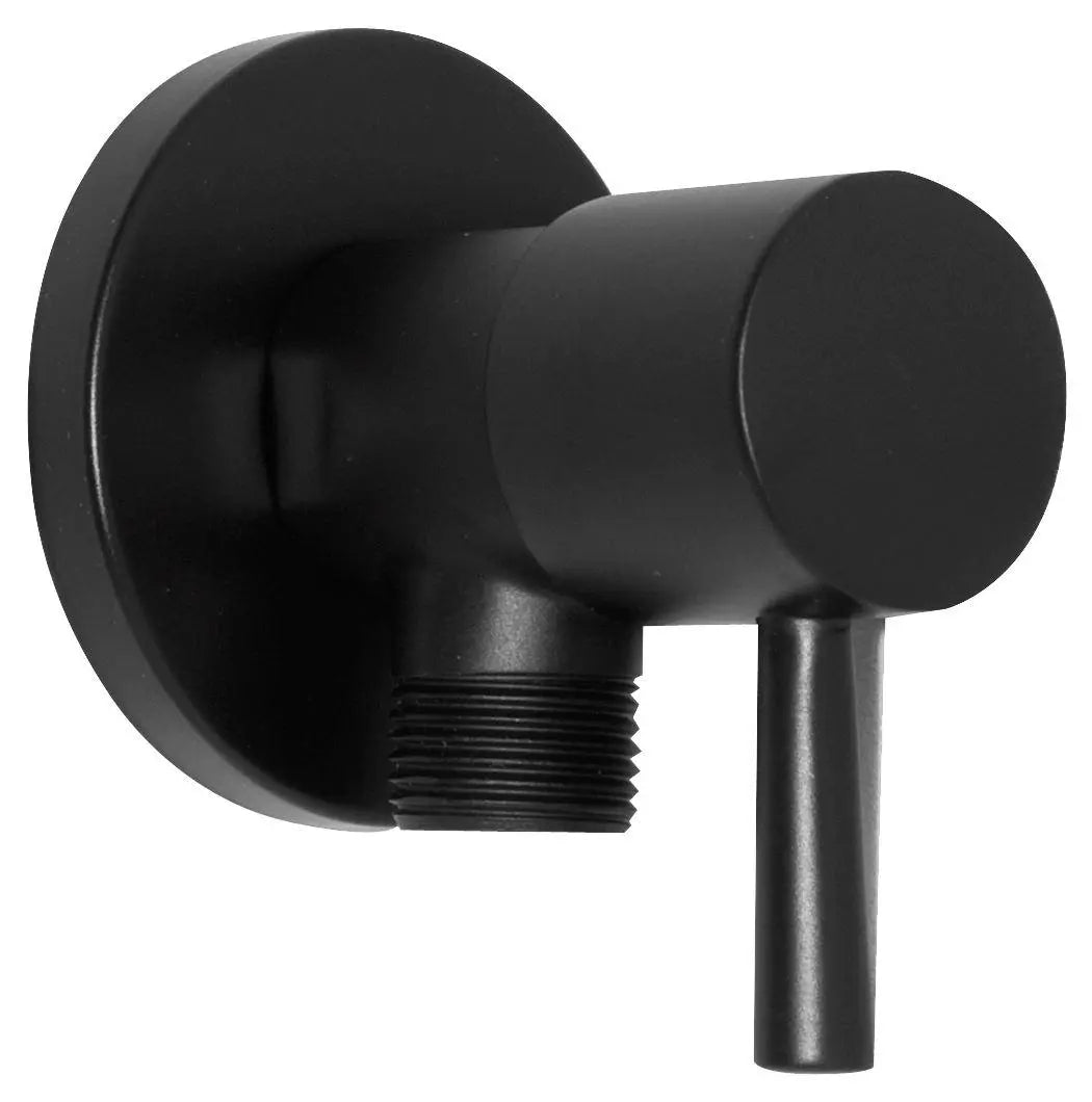 Black Water Tap Cut-Off Isolating Valve Basin Sink 3/8 1/2 Isolating Valves