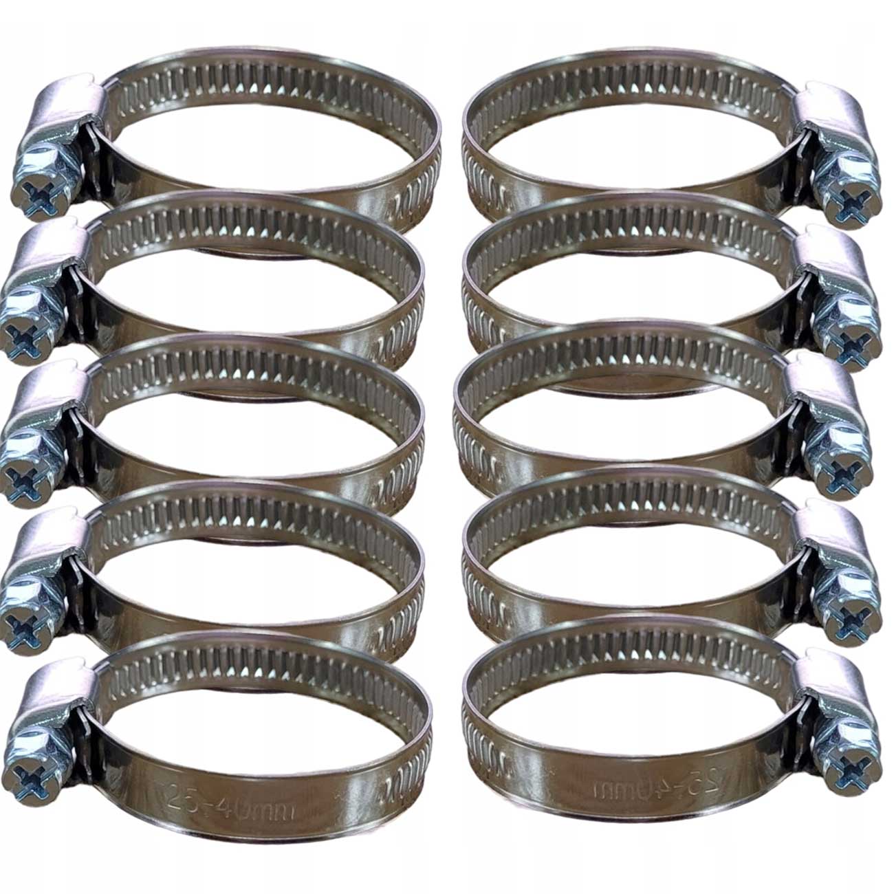 10 x Stainless Steel Jubilee Clips Pipe Hose Clamps Jubilee Clips