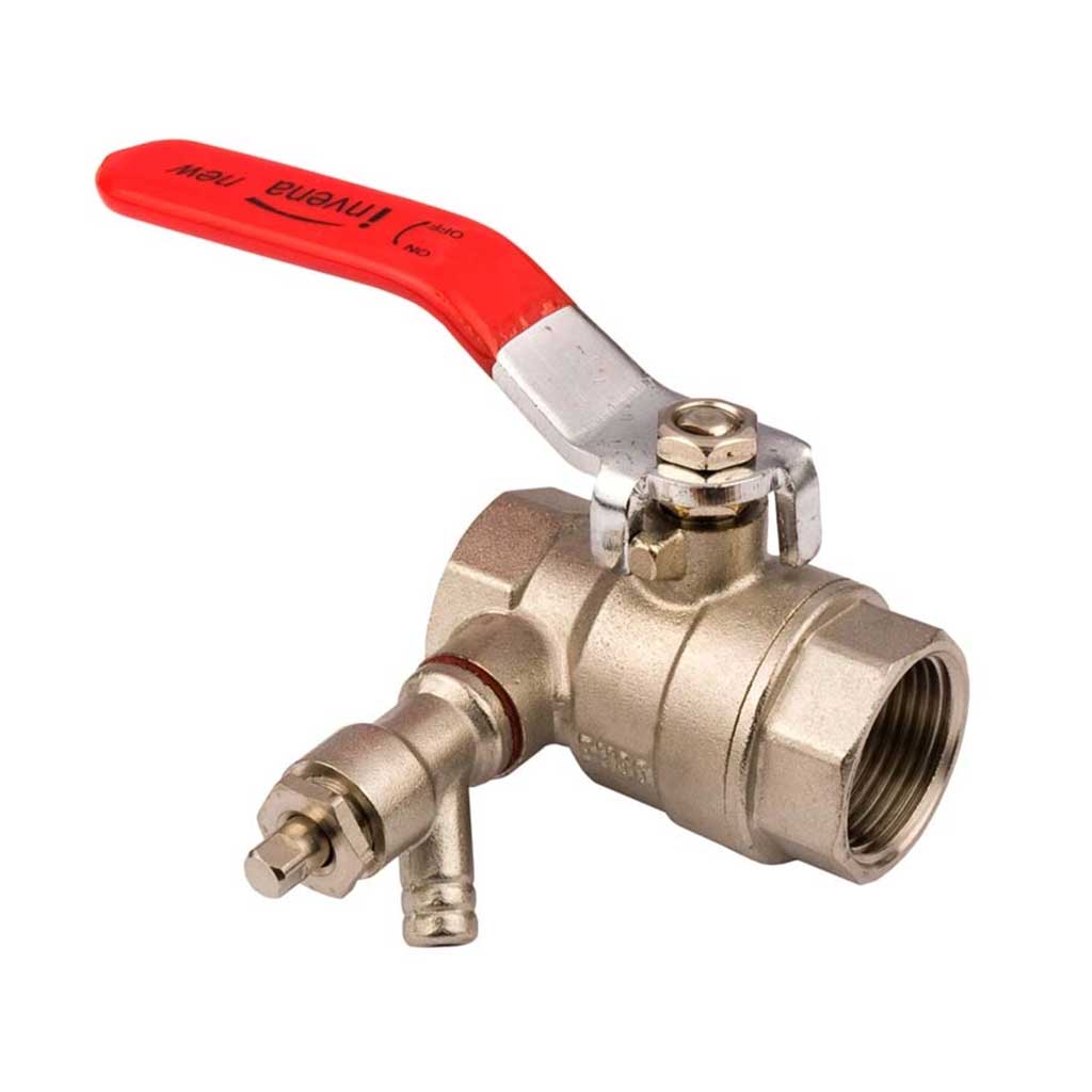 Inline Ball Valve 1/2 3/4 Inch BSP Female Y Strainer Handle Ball Valves