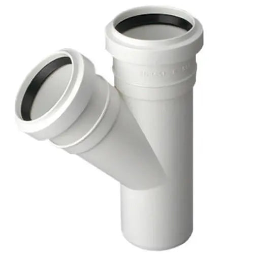 32/32mm Waste Pipe Tee 45 Deg Pipe Drain Fittings Sewage Waste Pipe & Fittings