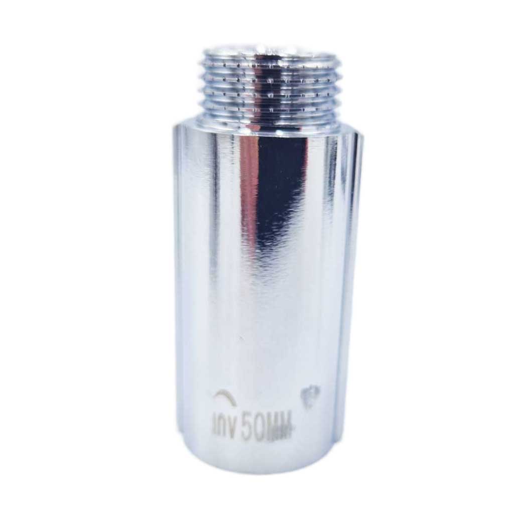 50mm pipe thread tap extension 1/2 size chrome